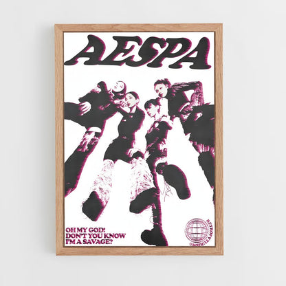 aespa-21 cadre Bois clair