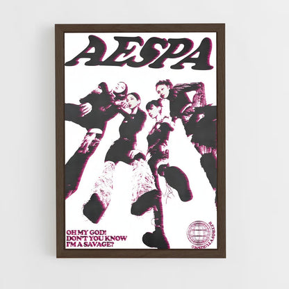 aespa-21 cadre Bois foncé