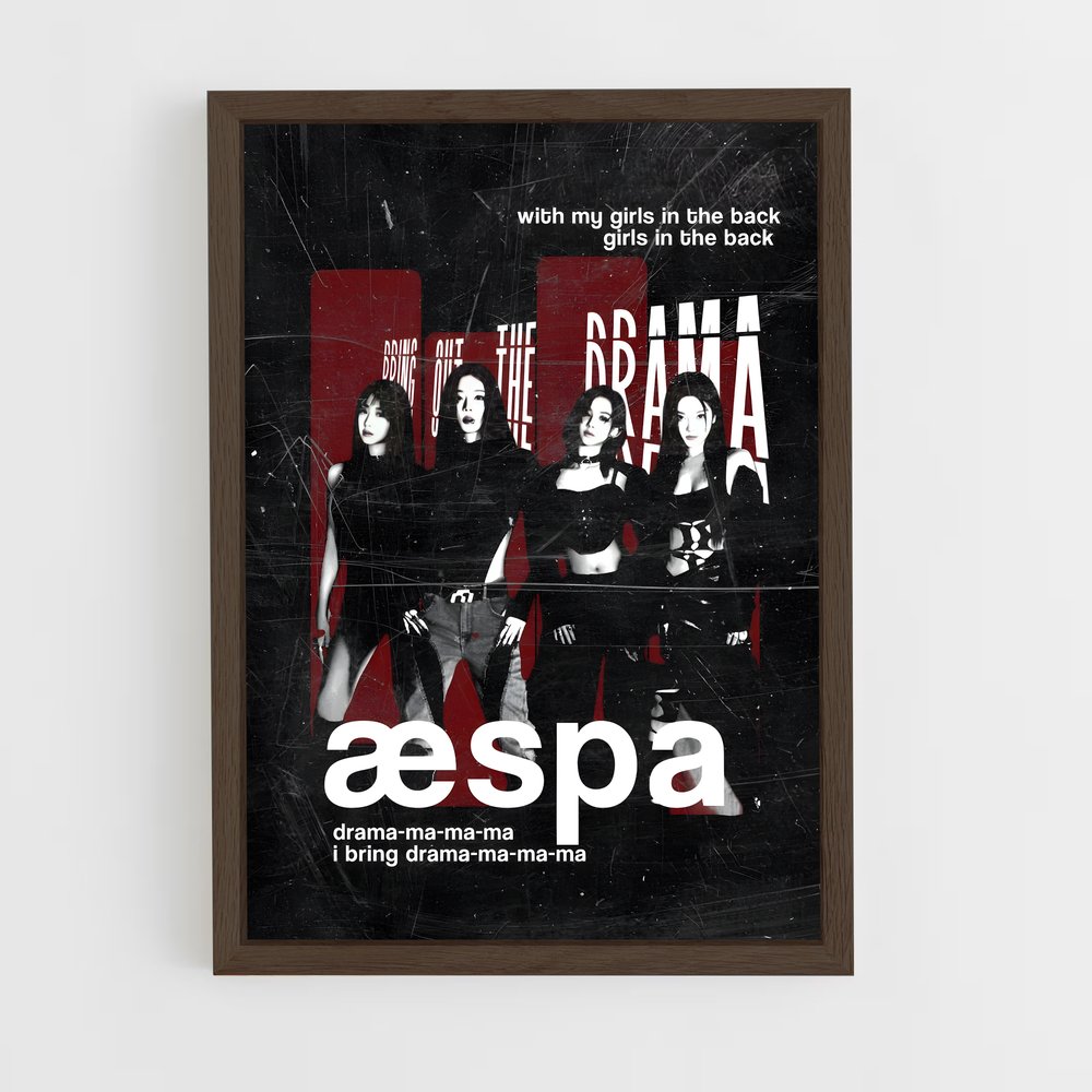 aespa-7 cadre Bois foncé