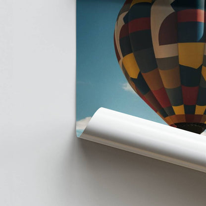 Hete luchtballon-poster