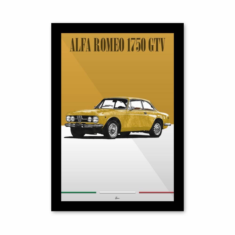 Poster Alfa Romeo Jaune