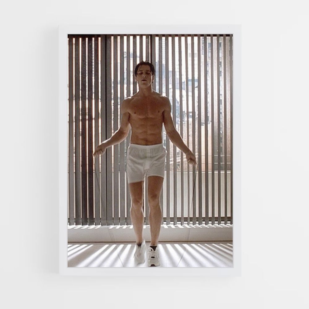 Poster Patrick Bateman springtouw