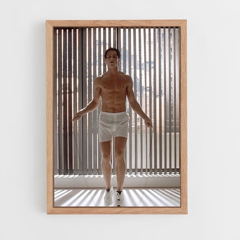 Poster Patrick Bateman springtouw