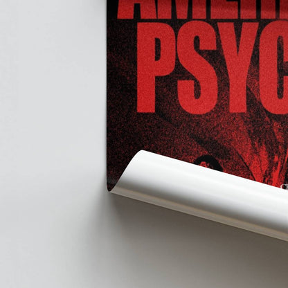 Poster Amerikaans Psycho Rood