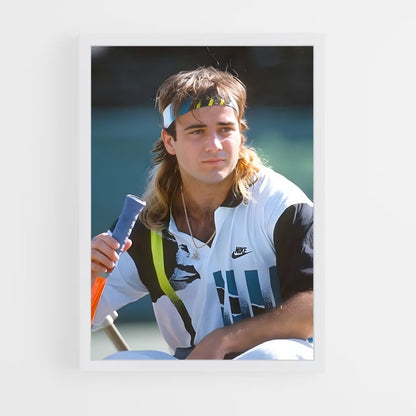 andre-agassi-5 cadre Blanc