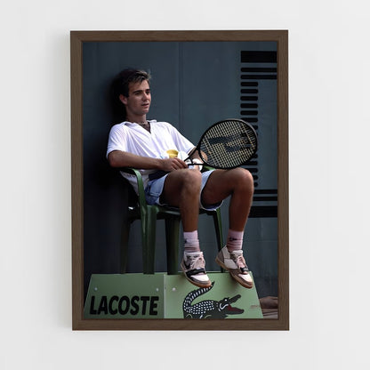 andre-agassi-7 cadre Bois foncé