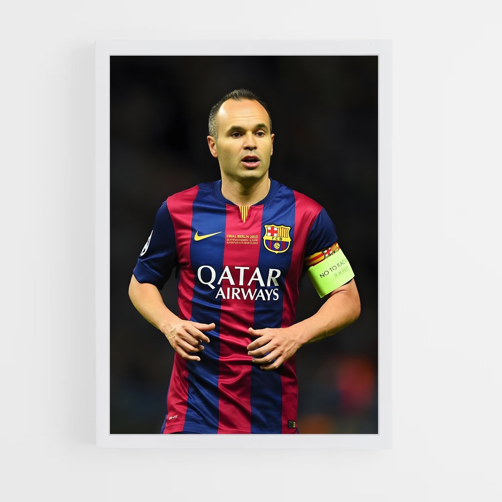 andres-iniesta-4 cadre Blanc