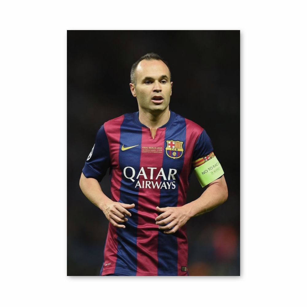 Affiche Andrés Iniesta Barcelona