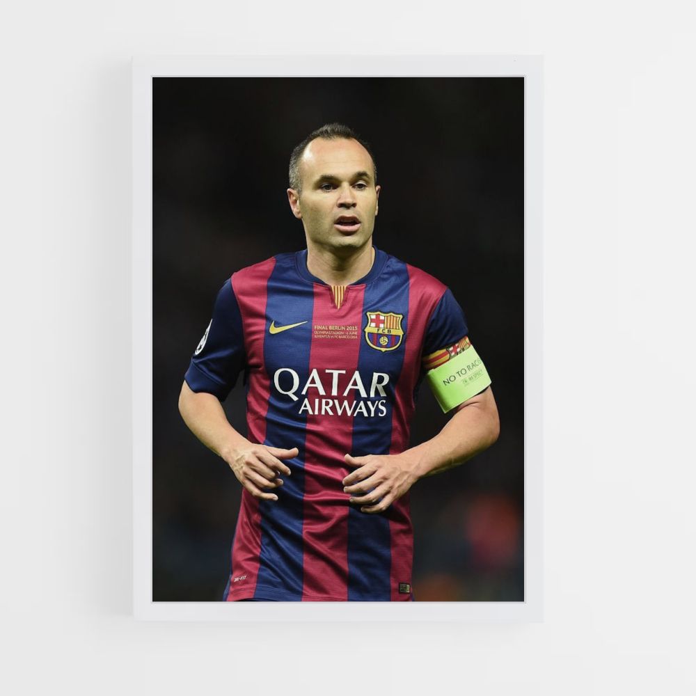 Affiche Andrés Iniesta Barcelona