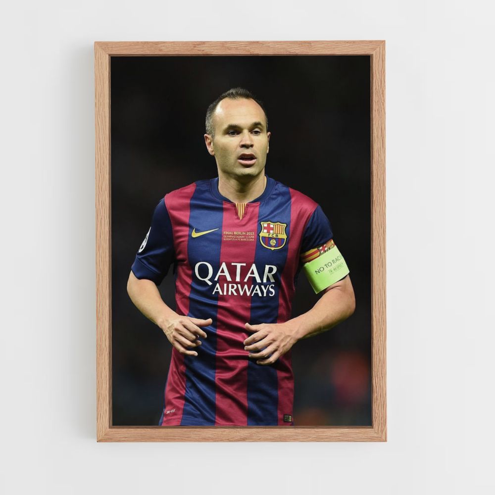 Affiche Andrés Iniesta Barcelona