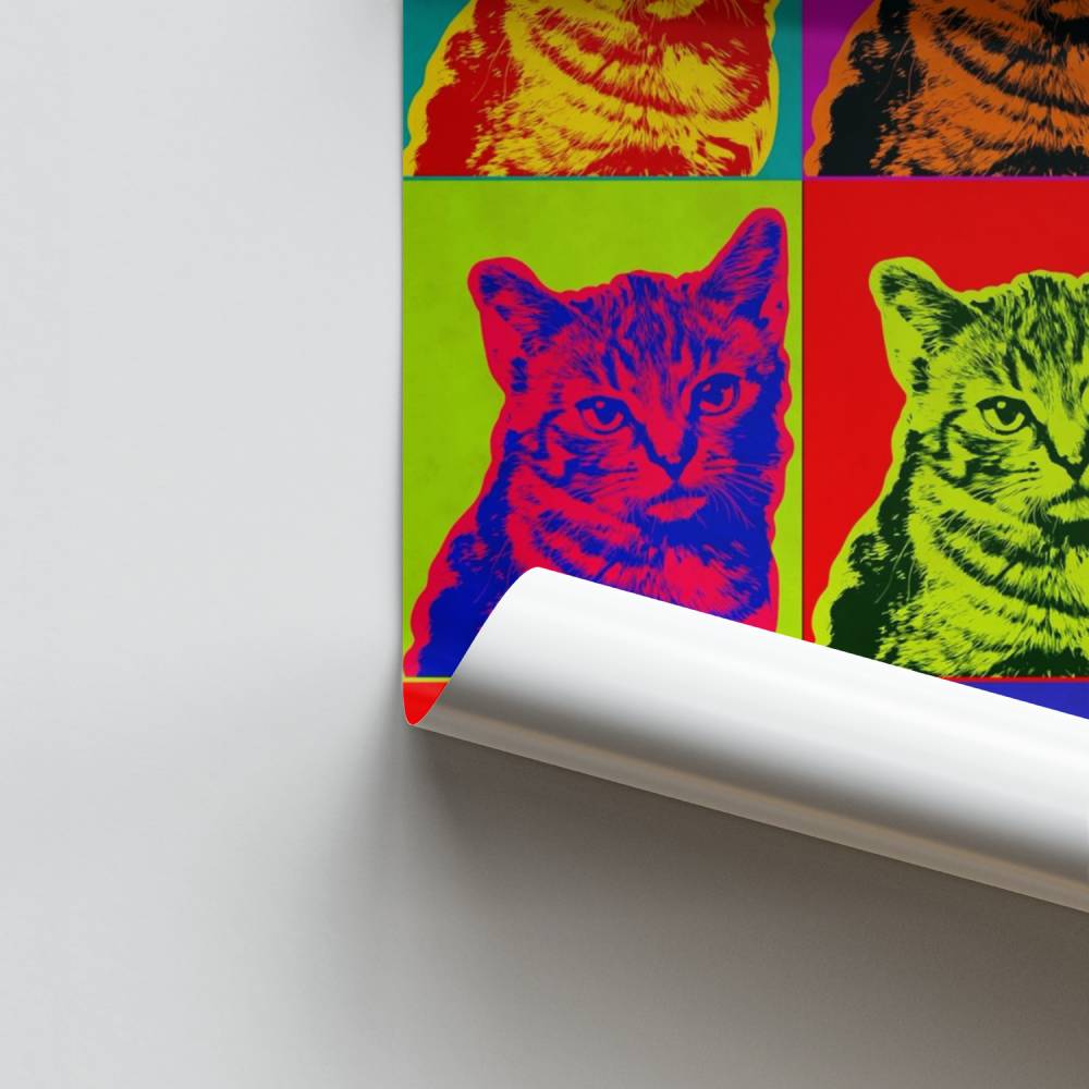 Poster Katten Andy Warhol