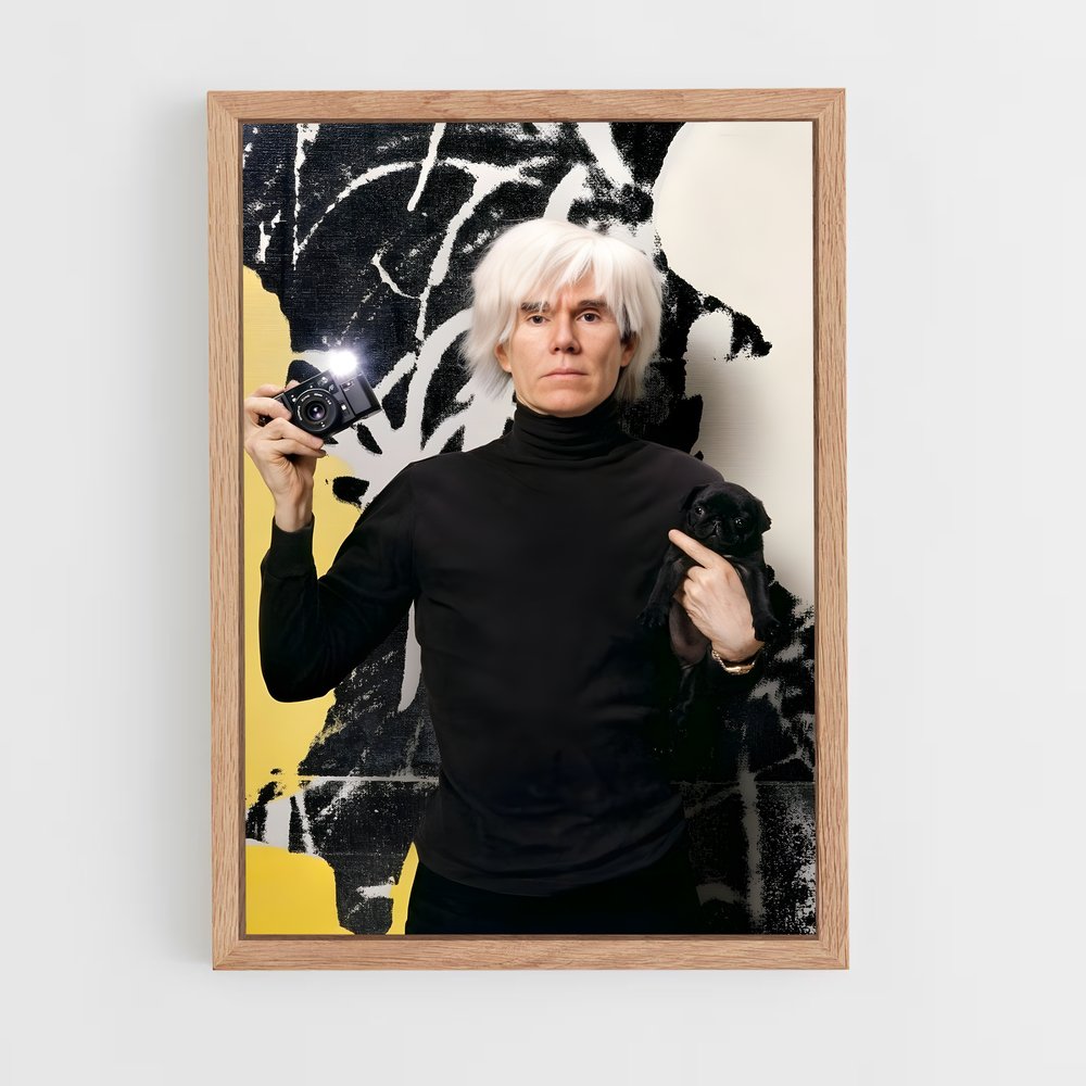 andy-warhol-3 cadre Bois clair