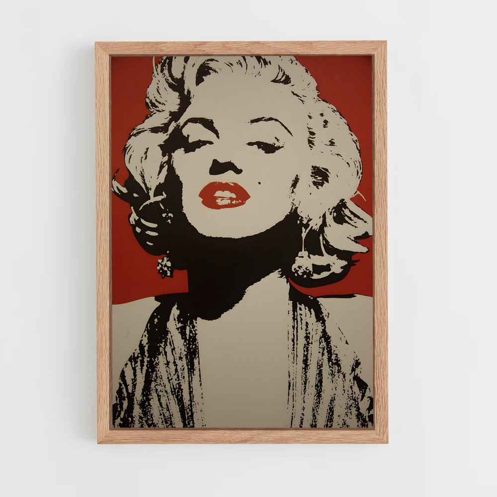 andy-warhol-7 cadre Bois clair