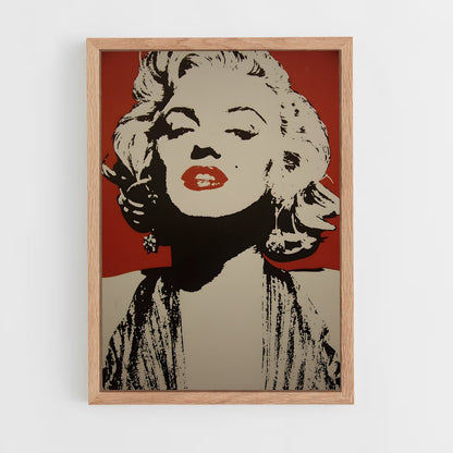 andy-warhol-7 cadre Bois clair