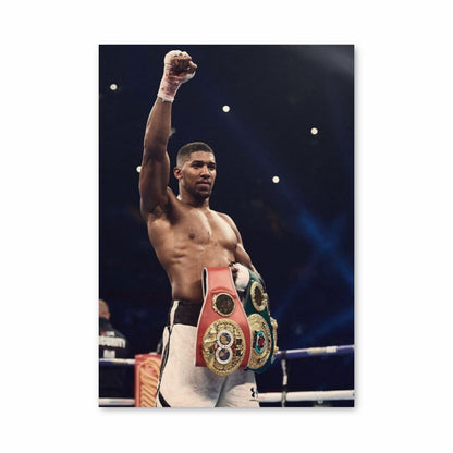 Affiche Anthony Joshua overwinning