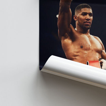 Affiche Anthony Joshua overwinning