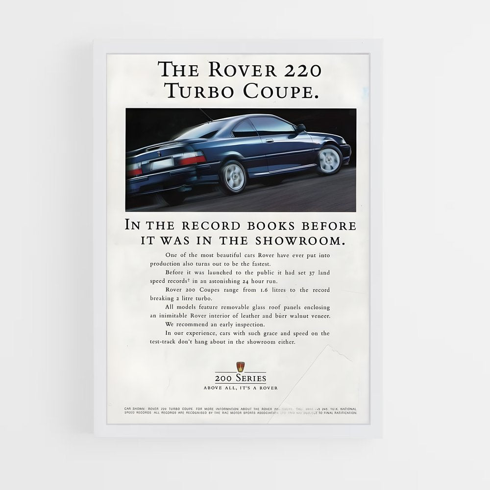 ap-220 turbo coupe-2 cadre Blanc