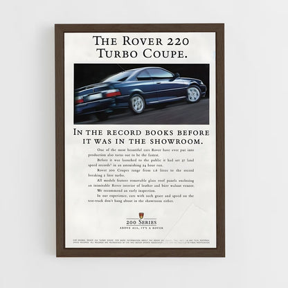 ap-220 turbo coupe-2 cadre Bois foncé