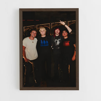 ap-5 seconds of summer-1 cadre Bois foncé