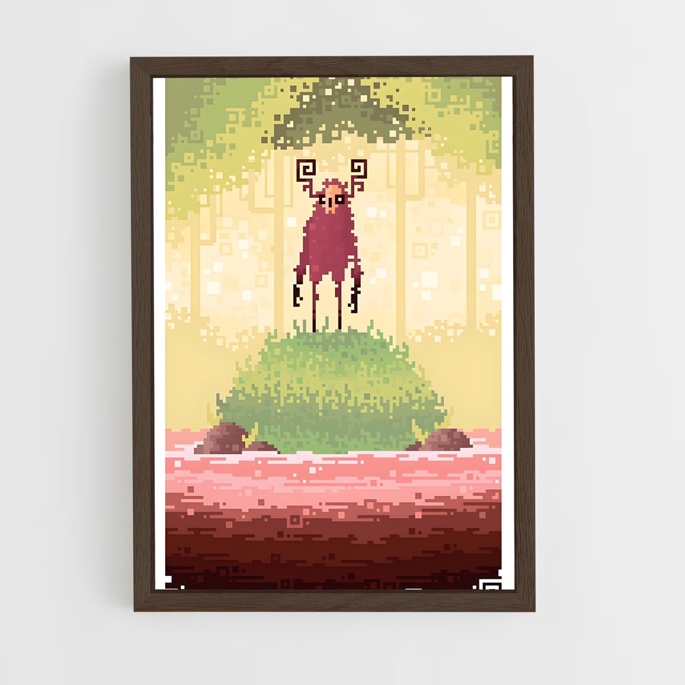ap-8-bit-7 cadre Bois foncé