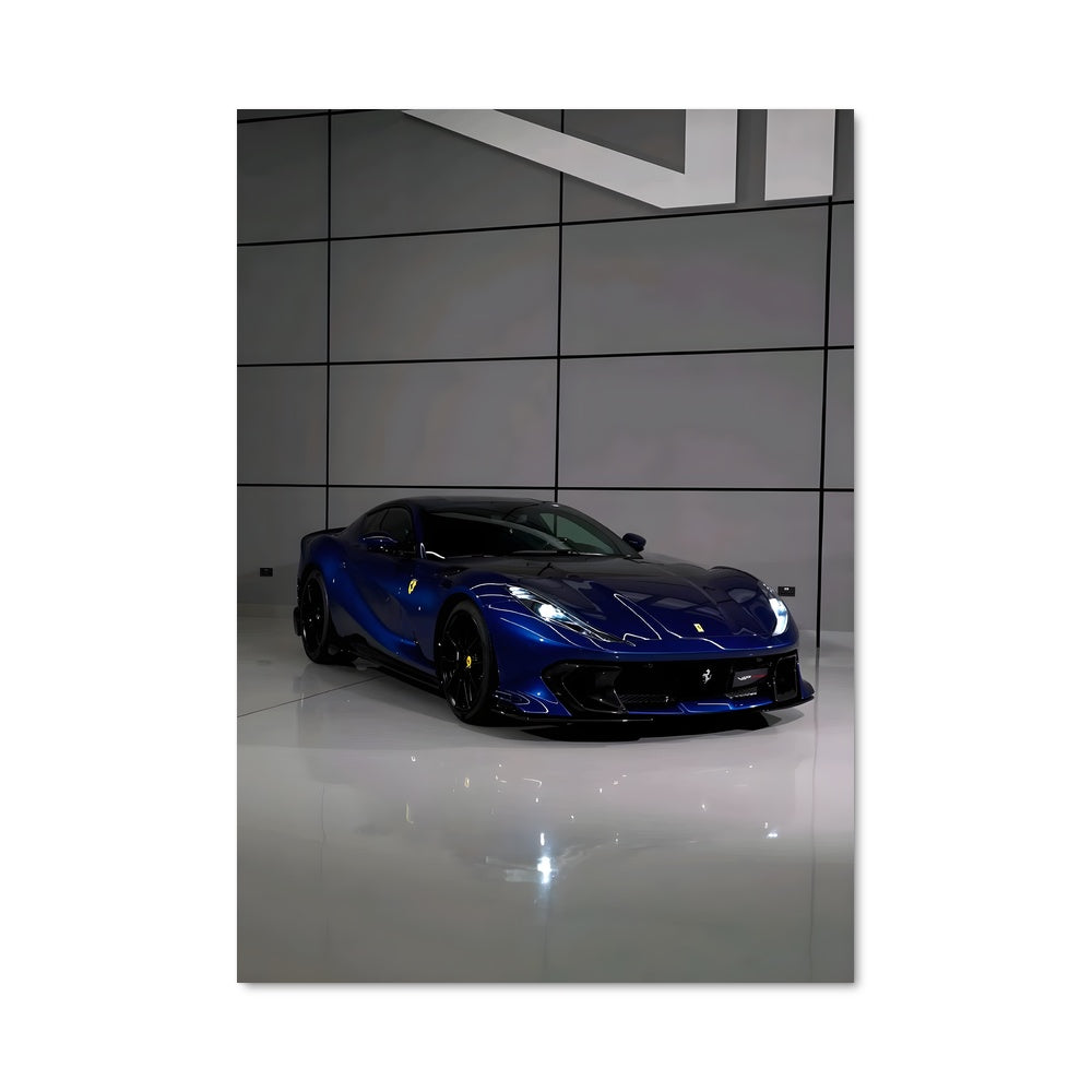 Poster Ferrari Bleu Éclat