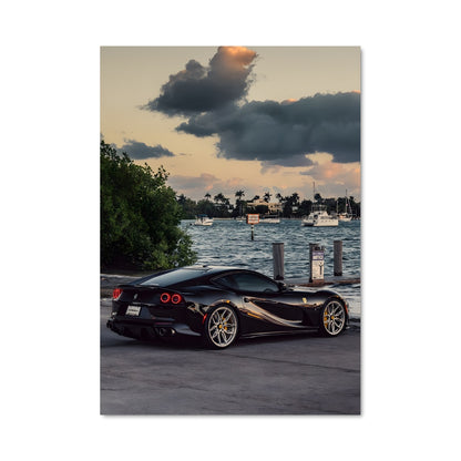 Poster Ferrari Noir 812