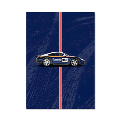 Poster Dakar Racing Blue