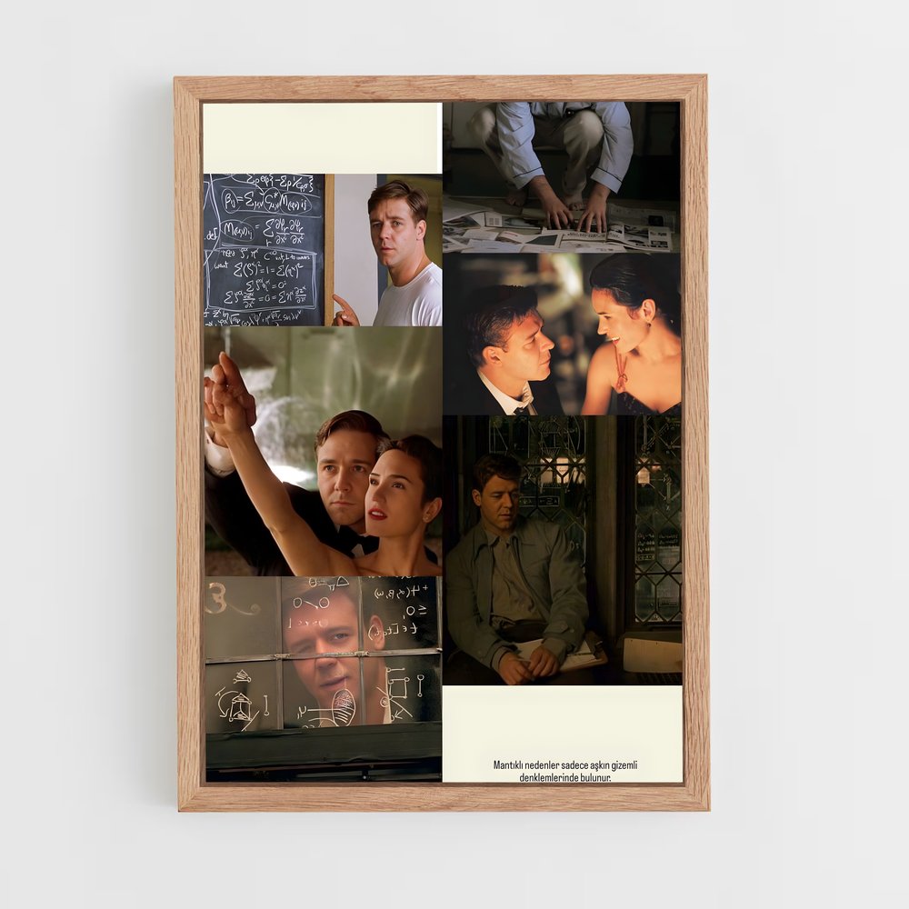 ap-a beautiful mind-2 cadre Bois clair
