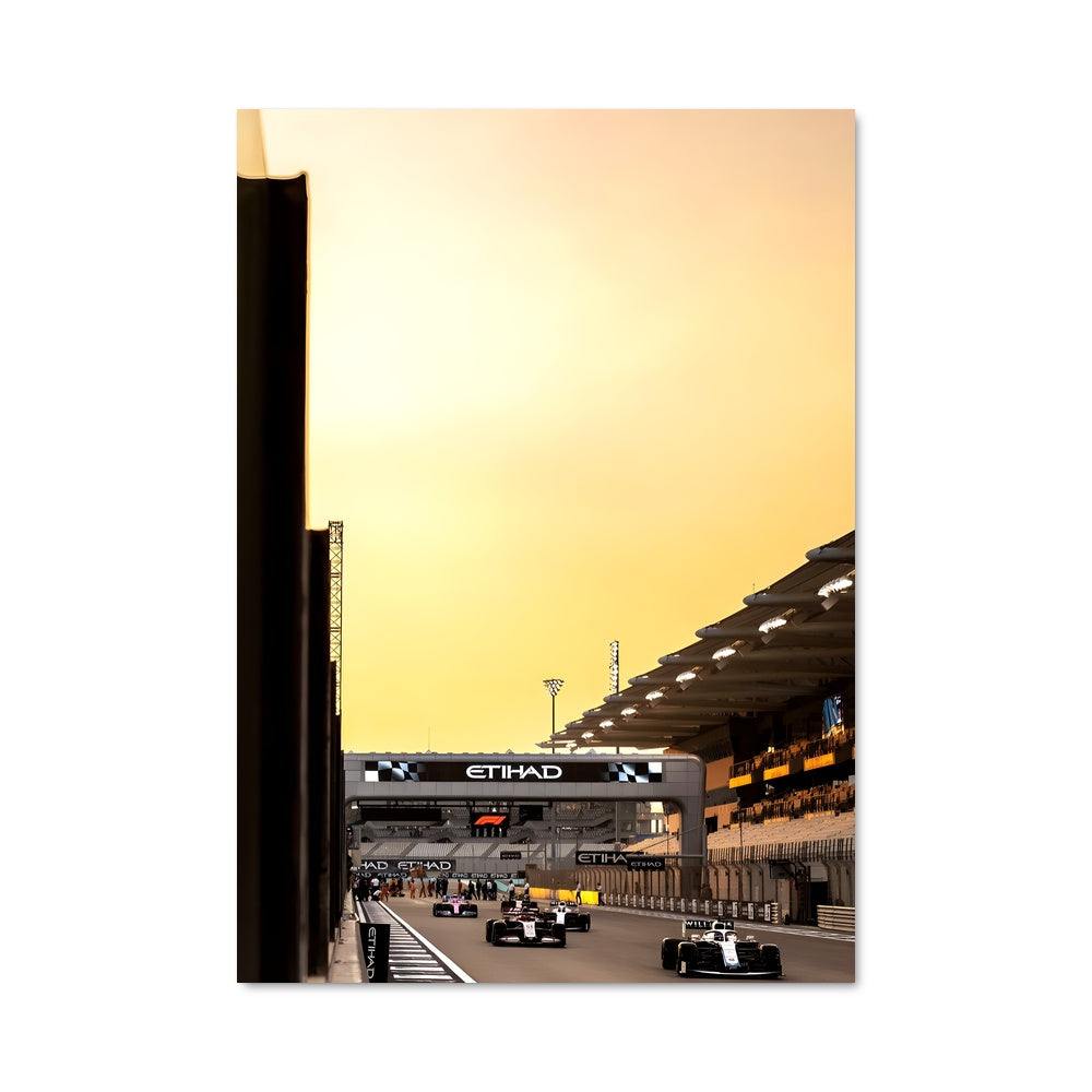 Poster Sunset Racing