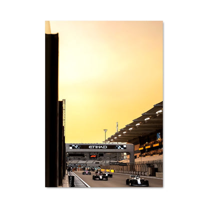 Poster Sunset Racing