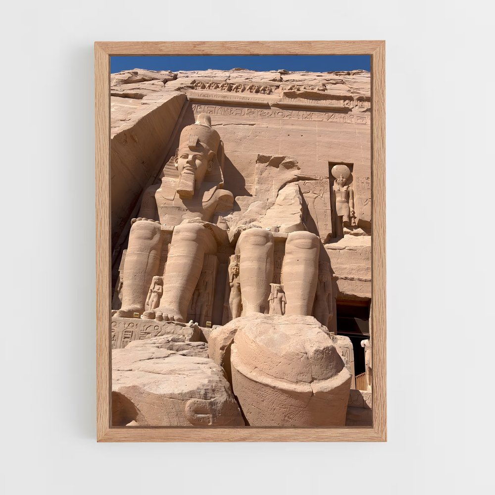 ap-abu simbel temples-4 cadre Bois clair