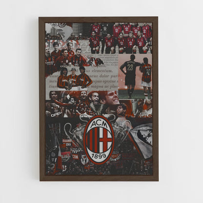 ap-ac milan-3 cadre Bois foncé