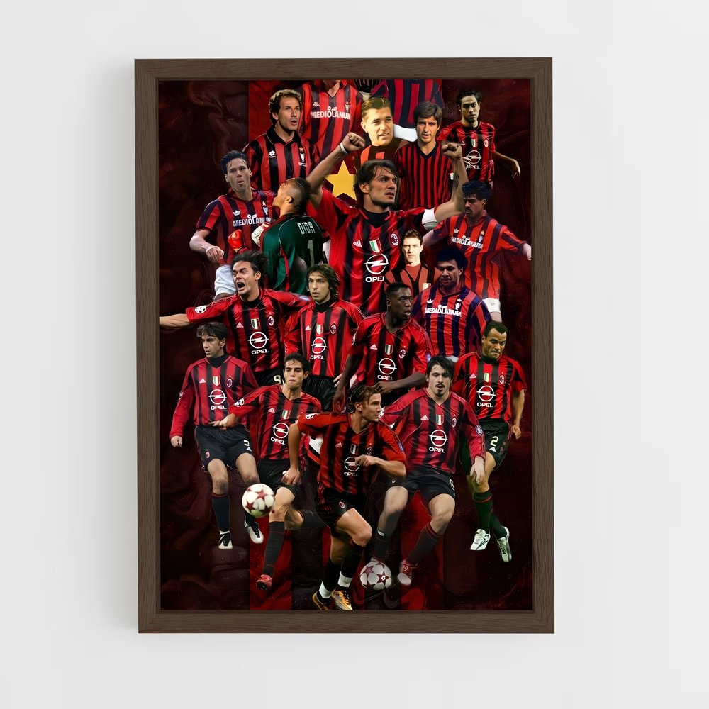 ap-ac milan-7 cadre Bois foncé