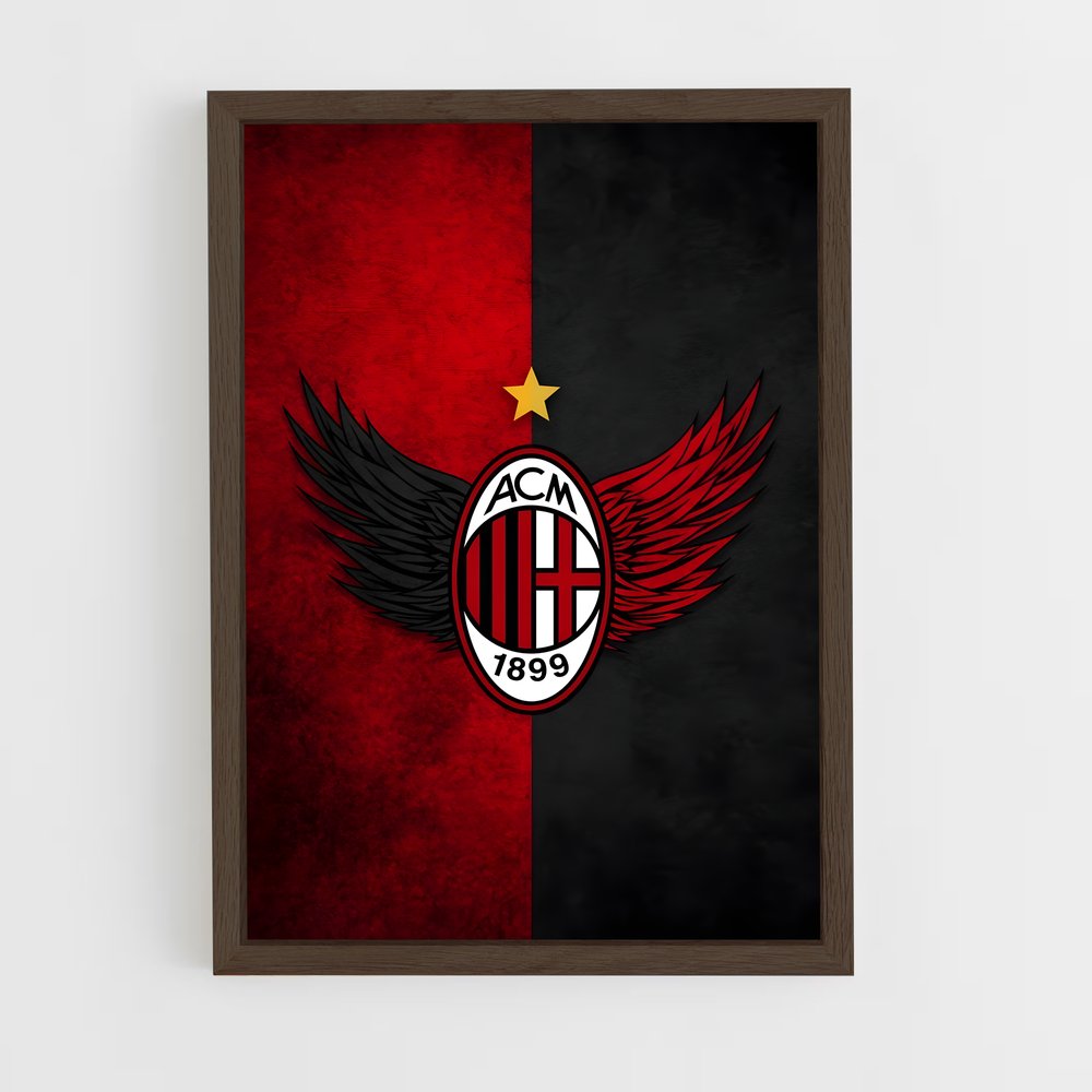 ap-ac milan-8 cadre Bois foncé