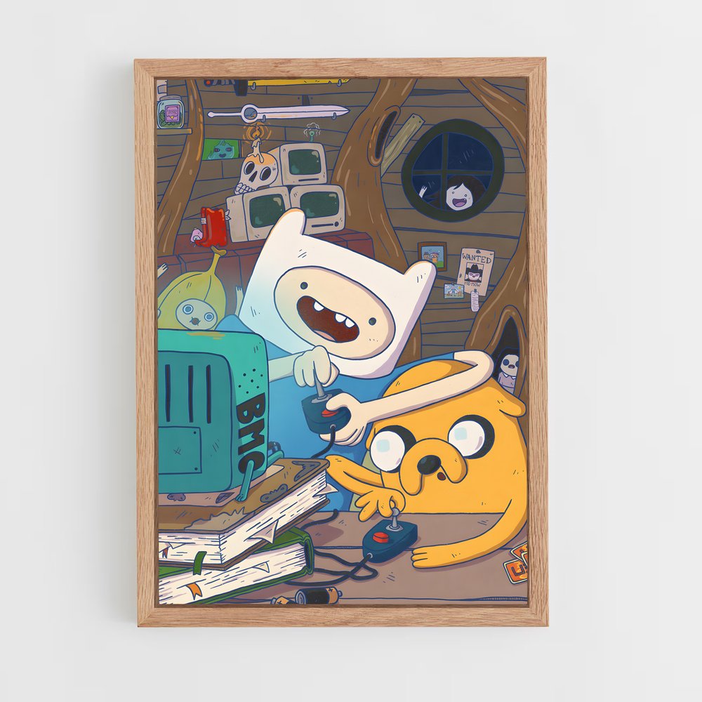 ap-adventure time-12 cadre Bois clair