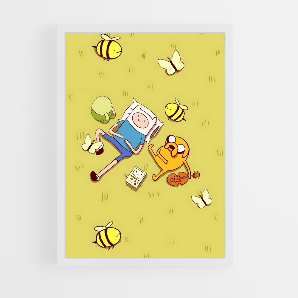 ap-adventure time-2 cadre Blanc