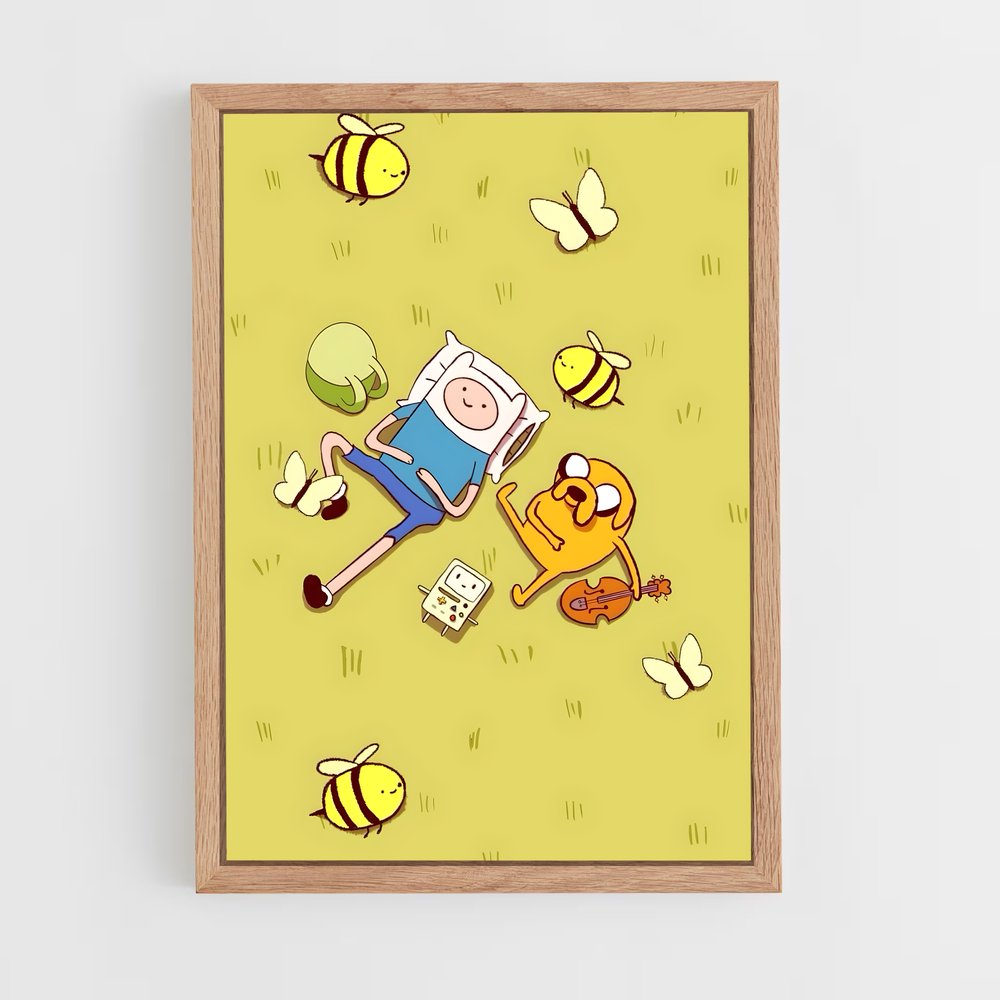 ap-adventure time-2 cadre Bois clair