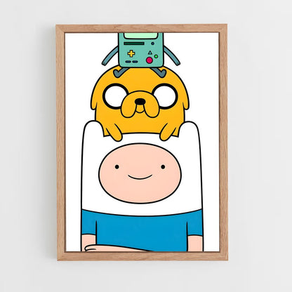 ap-adventure time-4 cadre Bois clair