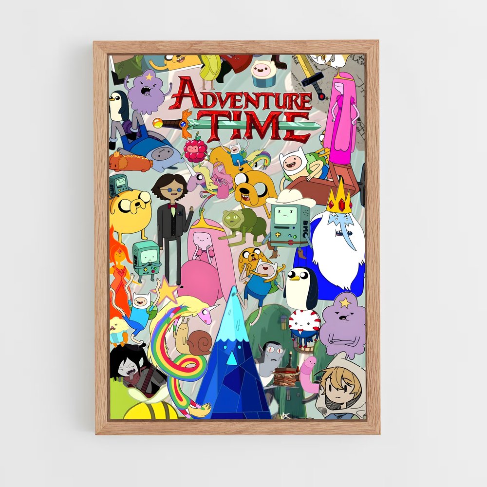 ap-adventure time-6 cadre Bois clair
