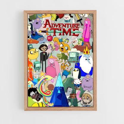 ap-adventure time-6 cadre Bois clair