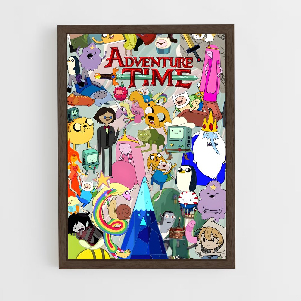 ap-adventure time-6 cadre Bois foncé