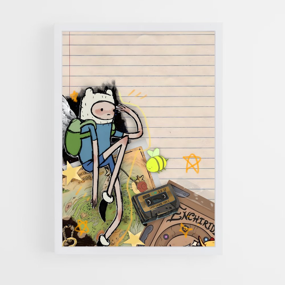 ap-adventure time-7 cadre Blanc
