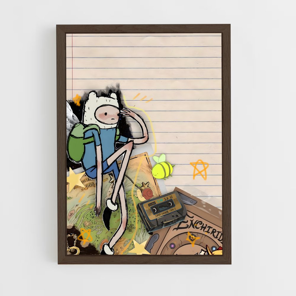 ap-adventure time-7 cadre Bois foncé