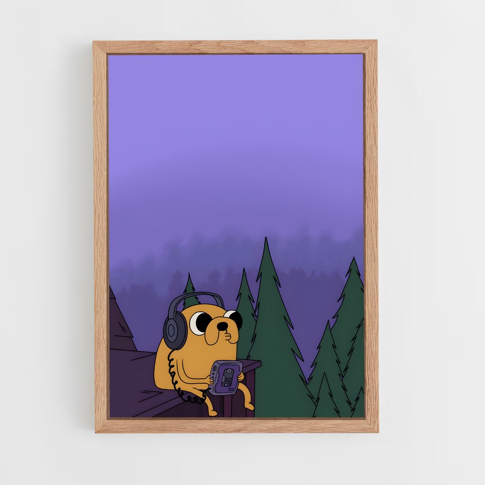 ap-adventure time-8 cadre Bois clair