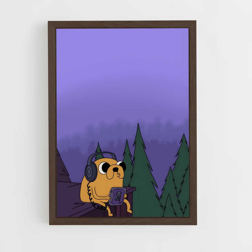 ap-adventure time-8 cadre Bois foncé