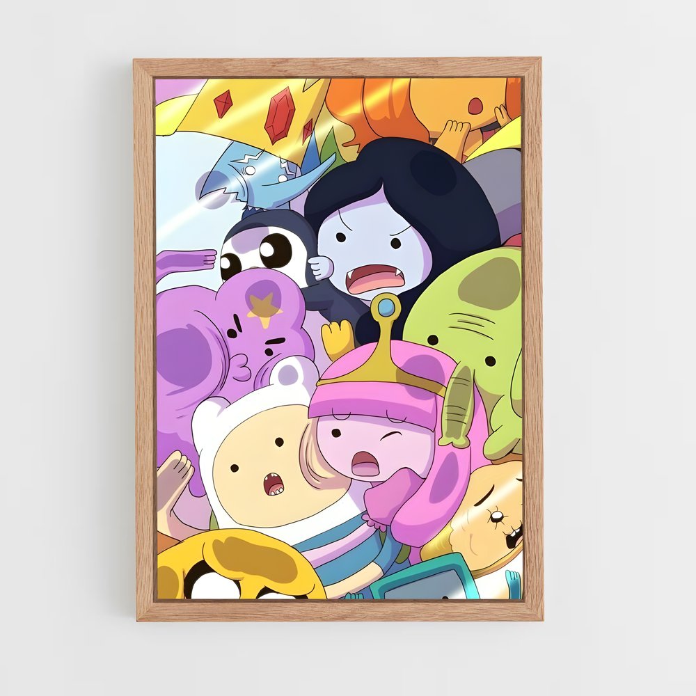 ap-adventure time-9 cadre Bois clair
