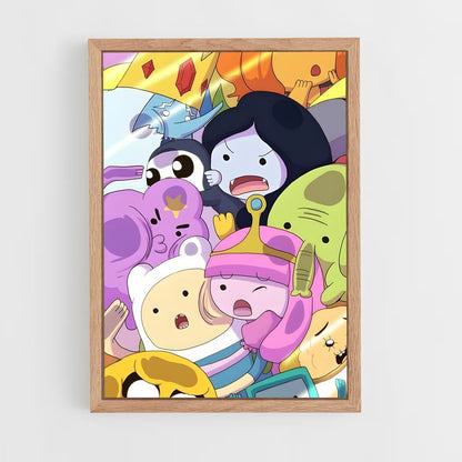 ap-adventure time-9 cadre Bois clair