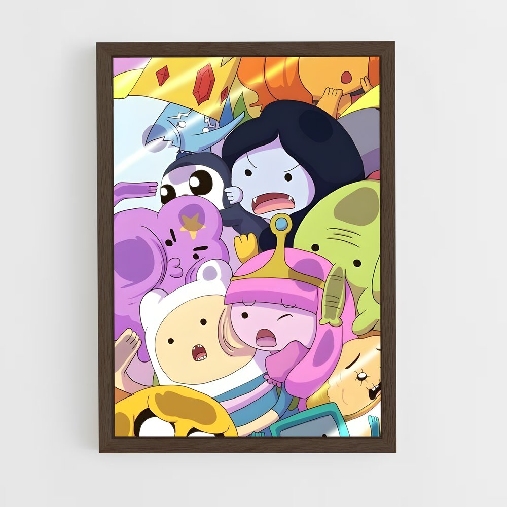 ap-adventure time-9 cadre Bois foncé