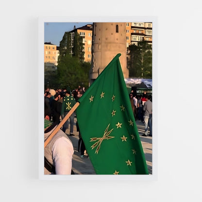 ap-adygea flag-1 cadre Blanc