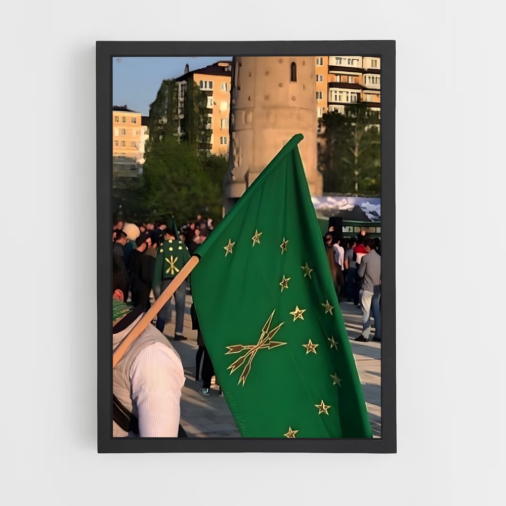 ap-adygea flag-1 cadre Noir